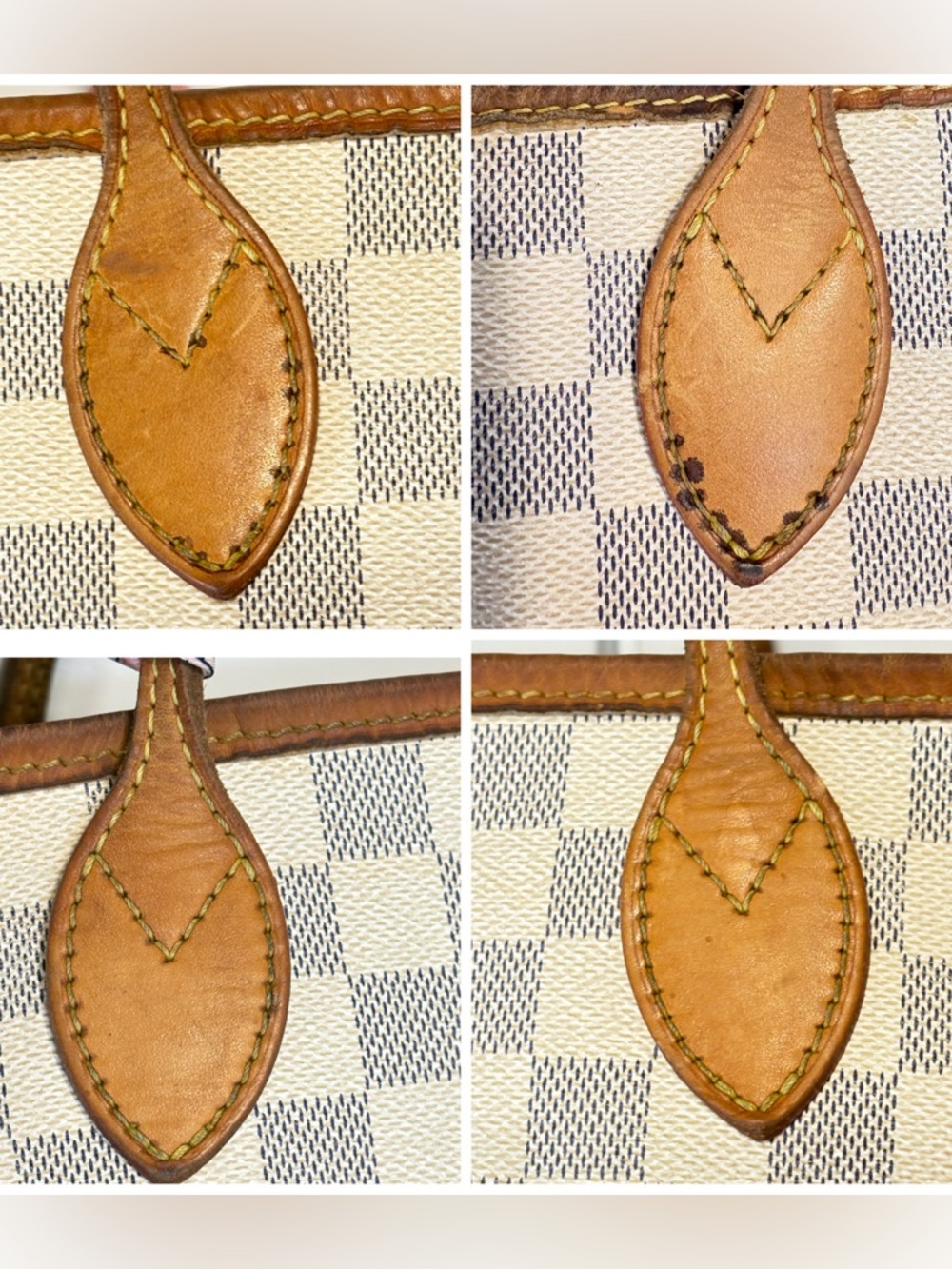 Authentic Louis Vuitton Damier Azur Neverfull GM with COA - Picture 9 of 14
